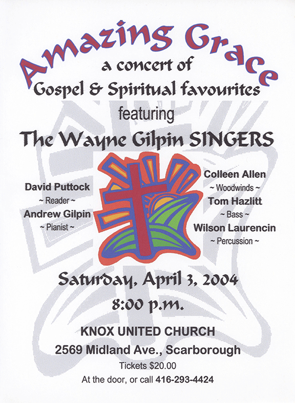The Wayne Gilpin SINGERS Amazing Grace